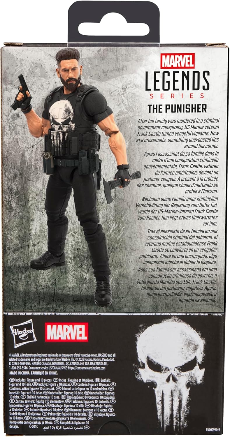 Marvel Legends Series Punisher, The Punisher Action-Figur Set zum Sammeln (15 cm)