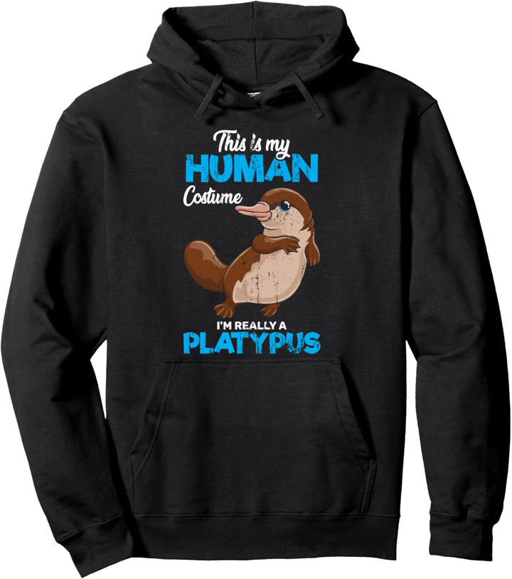 Das ist mein Menschen Kostüm ich bin ein Schnabeltier Pullover Hoodie