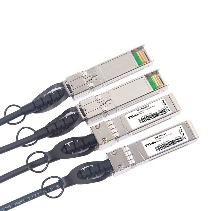 10Gtek für Cisco QSFP-4SFP10G-CU1M, 40Gb/s QSFP+ zu 4X SFP+ Direct Attach Breakout-Kabel, Passiv, 1-