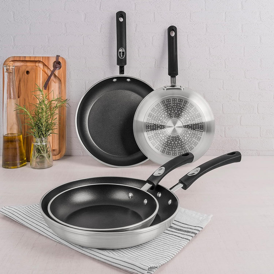 Tramontina Aluminium Bratpfanne antihaftbeschichtet, Induktionsgeeignet, 24 cm - 1,6 l, 20888/024, S