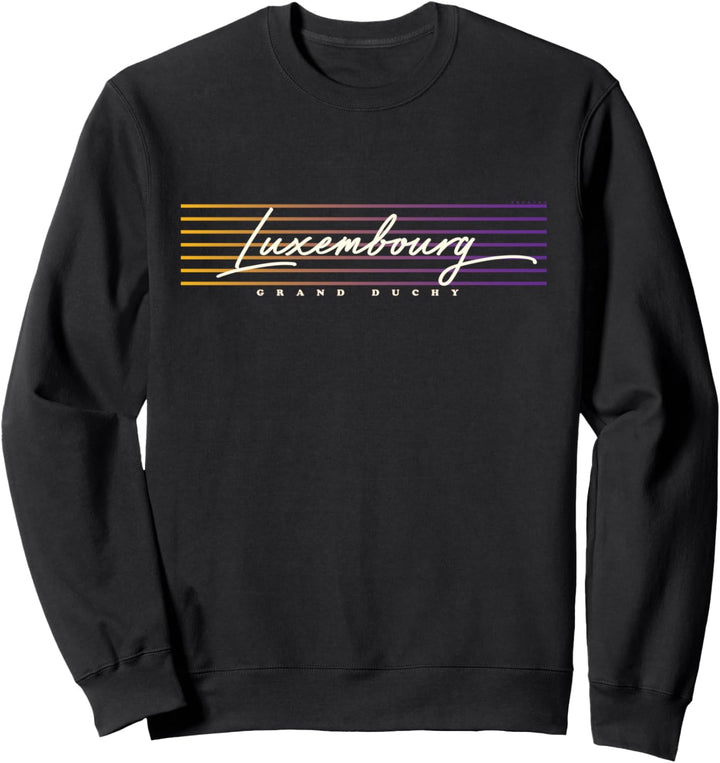 Luxemburg im Retro Stil Sweatshirt