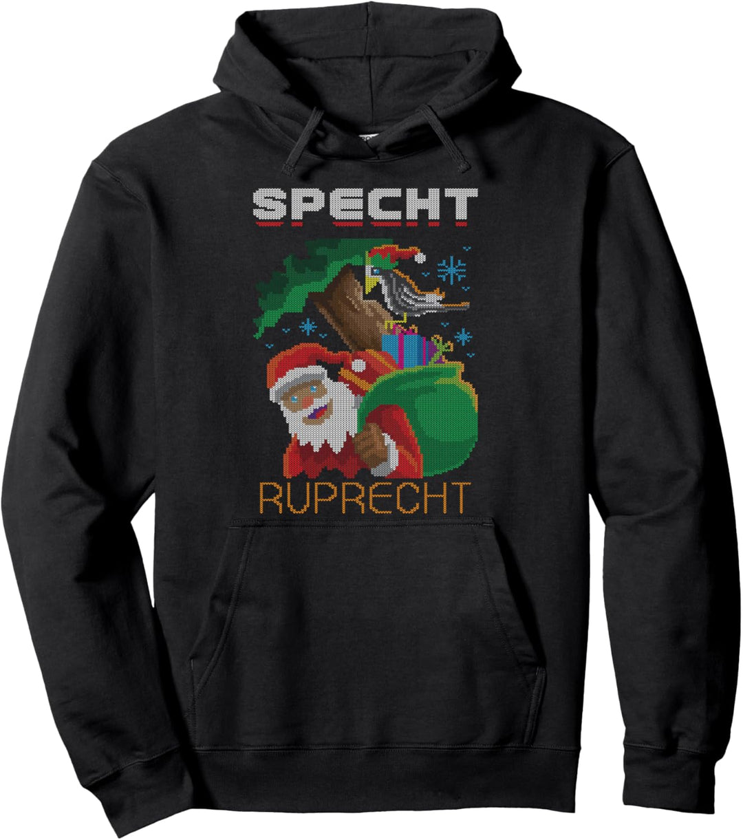 Specht Ruprecht Vogel Knecht Santa Ugly Christmas Sweater Pullover Hoodie