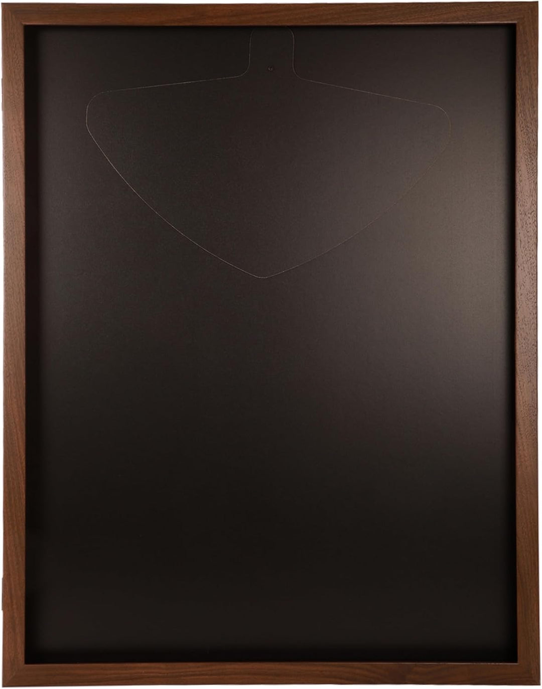 Trikotrahmen mit Drehtür | Nussbaum-Schwarz | 70x90 cm Objektrahmen | magnetischer Verschluss, schne