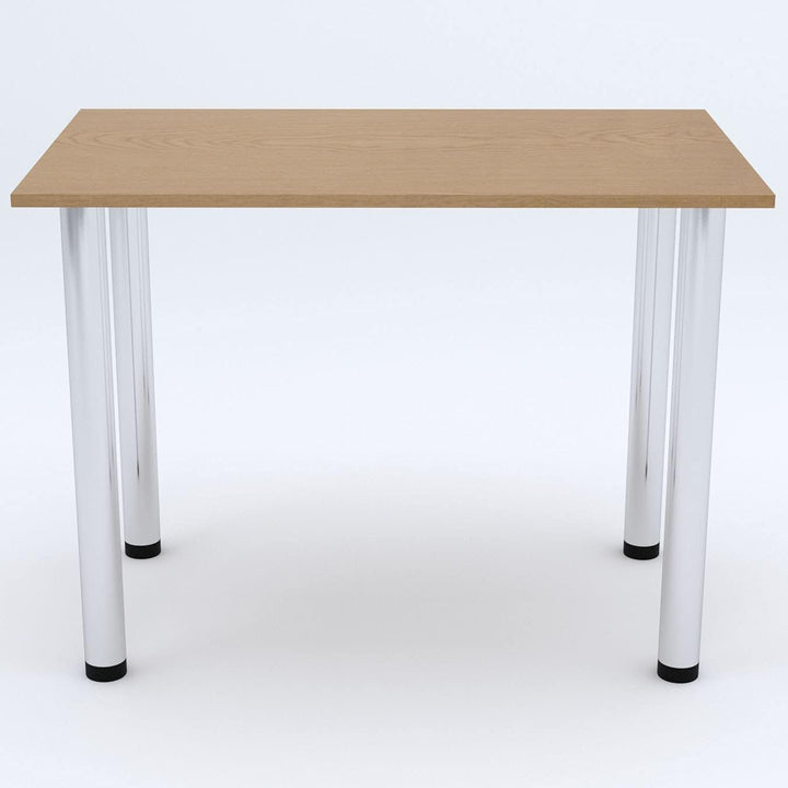 mikon 60x40 | Esszimmertisch - Esstisch - Tisch mit Chrombeinen - Küchentisch - Bürotisch | Eiche HE