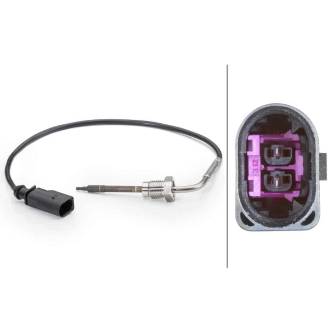 HELLA 6PT 014 494-071 Sensor, Abgastemperatur - 2-polig - geschraubt - Kabel: 350mm