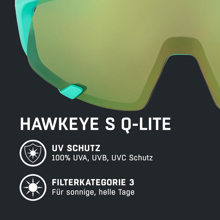 ALPINA Unisex Sport- &amp; Fahrradbrille Sportbrille (1er Pack) Einheitsgrösse turquoise matt, Einheitsg