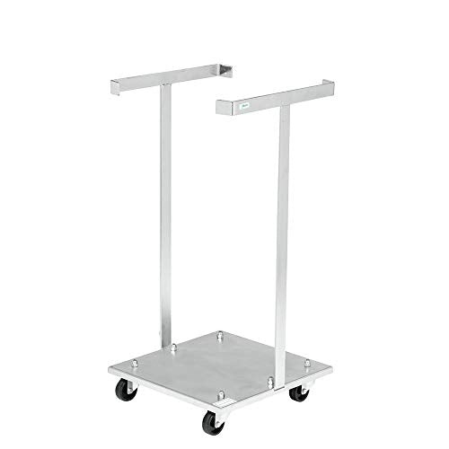 Müllsackständer, fahrbar, mit Rollen, für 125 Ltr. Müllsäcke, Traglast: 30 kg - verzinkt