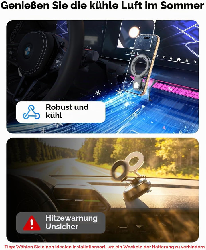 CloudValley Auto Telefonhalter für Lüftung, kompatibel mit 2020-2025 BMW 3er G20, 2022 X3 G01, 2019-