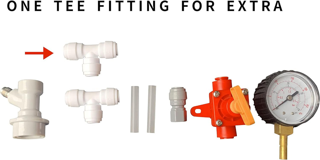 Semfeil Brew BlowTie Membran Ball Lock Bier Spunding Valve Complete Kit for Home Brewing beer corny
