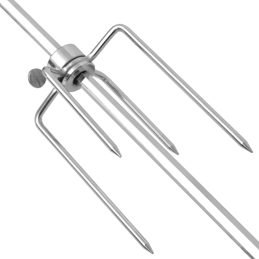 vidaXL Grillspiess Motor Stahl 1200 mm Universal Rotisserie Drehspiess BBQ Grill, 1200 mm
