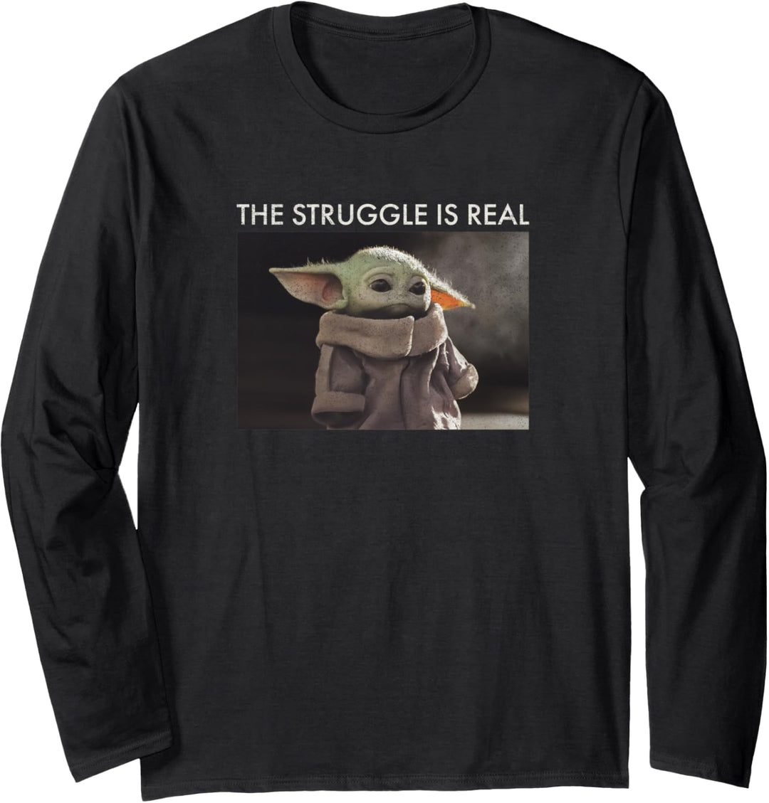Star Wars Baby Yoda Meme Langarmshirt