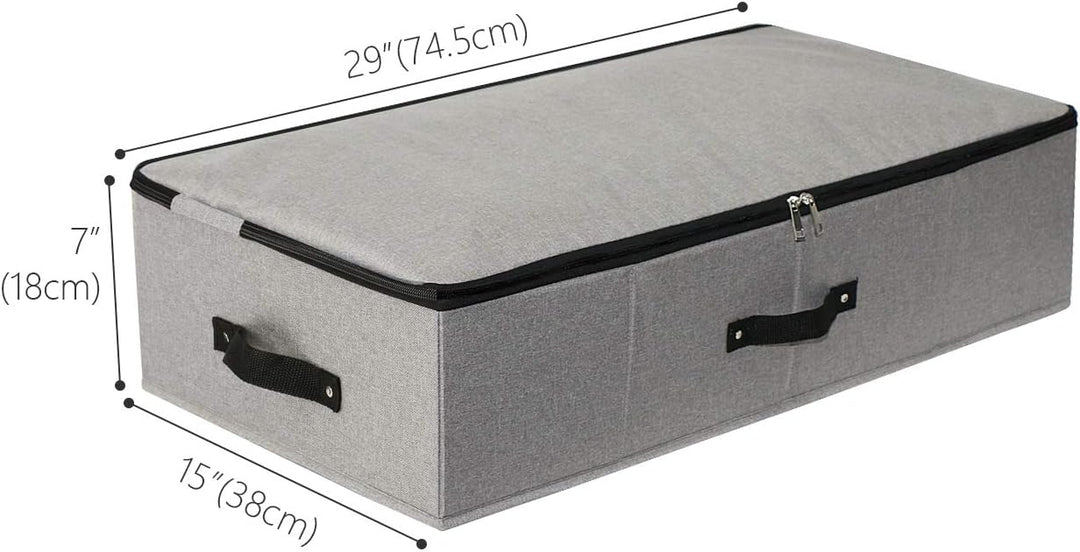 iwill CREATE PRO Aufbewahrungsbox für unter dem Bett (75x38x18 cm) – Organizer für Decken, Bettwäsch