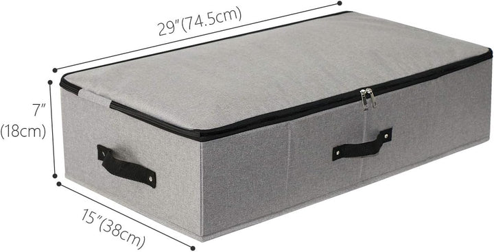 iwill CREATE PRO Aufbewahrungsbox für unter dem Bett (75x38x18 cm) – Organizer für Decken, Bettwäsch