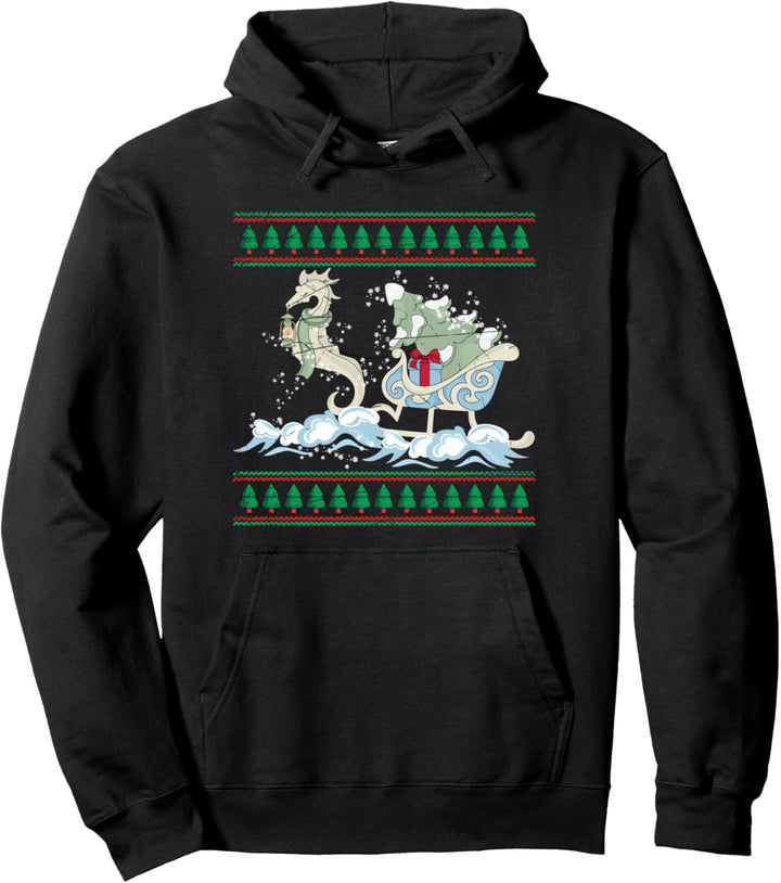 Weihnachten Geschenk Ozean Tier Ugly Christmas Seepferdchen Pullover Hoodie