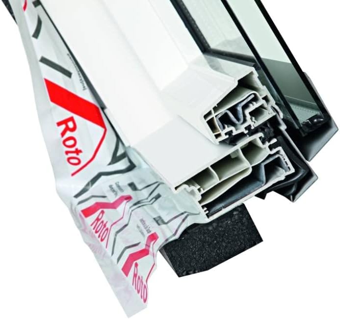 Dachdecker Favorit Roto Dachfenster aus Kunststoff mit Eindeckrahmen und Wärmedämmung(65 x 118), 65