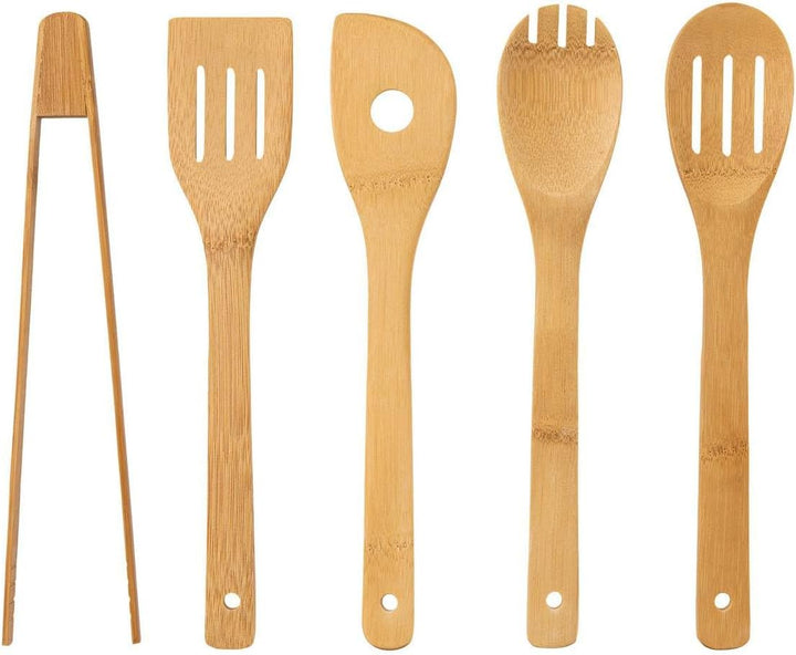 5 five simply smart 5five - block 5 messer &amp; 5 utensilien mit bambusgriff