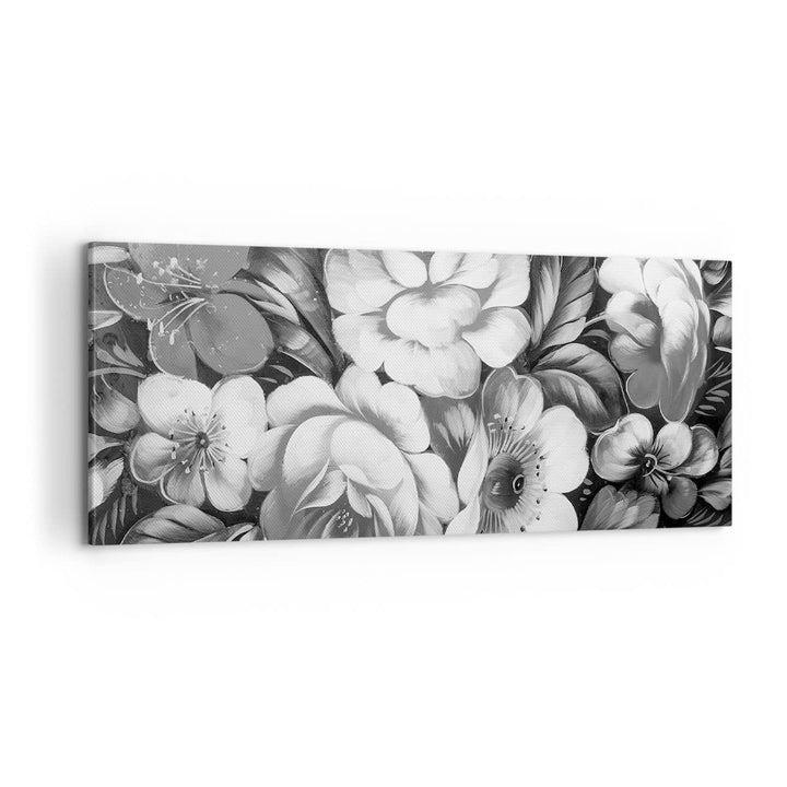 Panorama Bilder auf Leinwand 100x40cm Leinwandbild Blume Blumenstrauss Blatt Gross Wanddeko Bild Sch