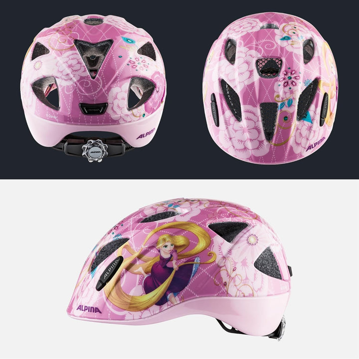 ALPINA XIMO - Leichter, Sicherer &amp; Bruchfester Fahrradhelm Mit Optionalen LED-Licht Für Kinder Rapun