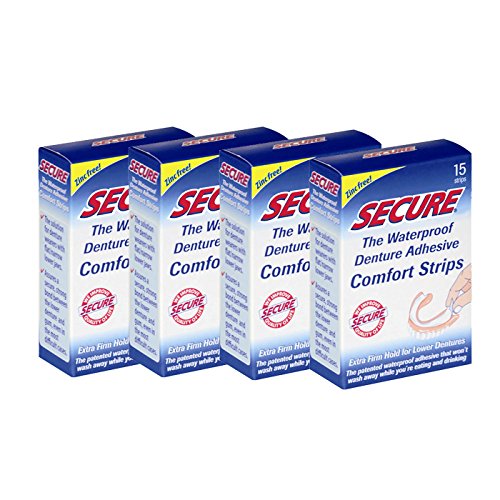Fittydent International 4 X Sichere Gebiss Klebstreifen 4 Pack