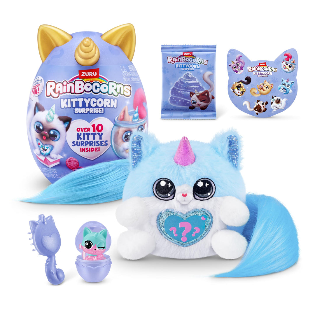 Rainbocorns Kittycorn Surprise Serie 3(Cleo) von ZURU, Plüschtier, Plüsch-Sammeltier, Überraschungse