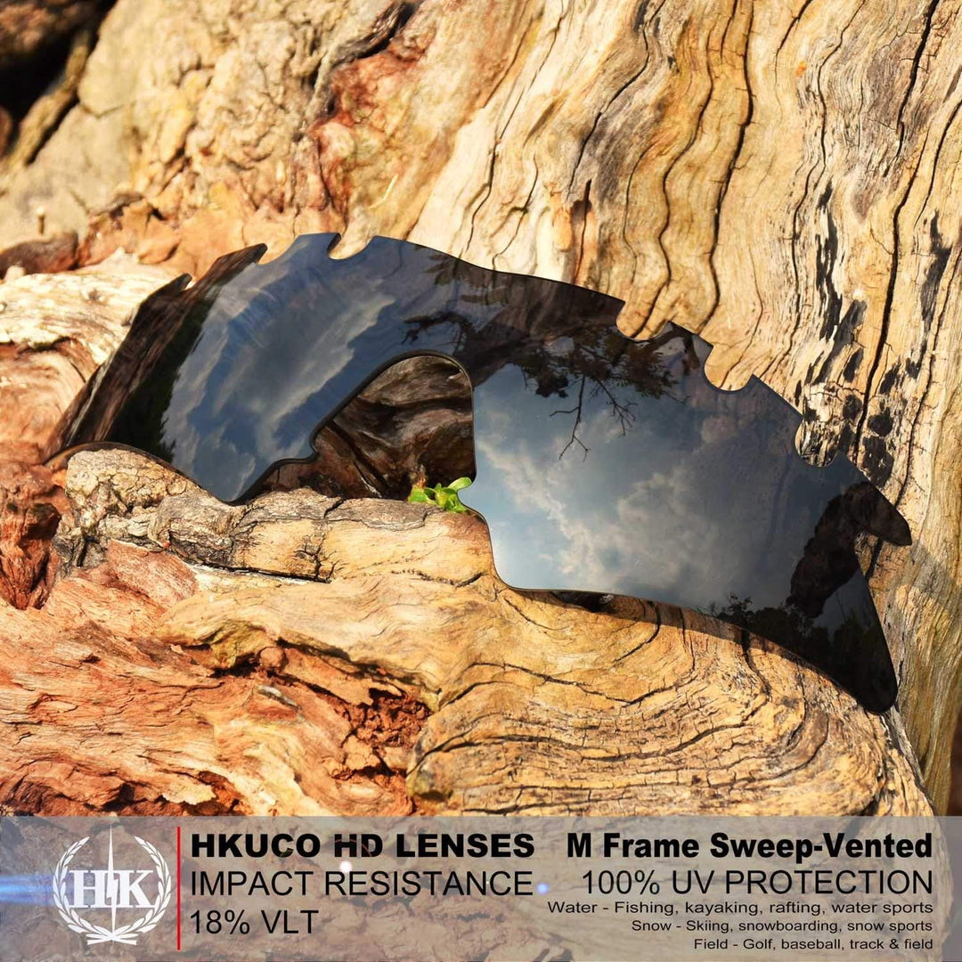 HKUCO Plus Mens Replacement Lenses For Oakley M Frame Sweep Vented - 2 pair