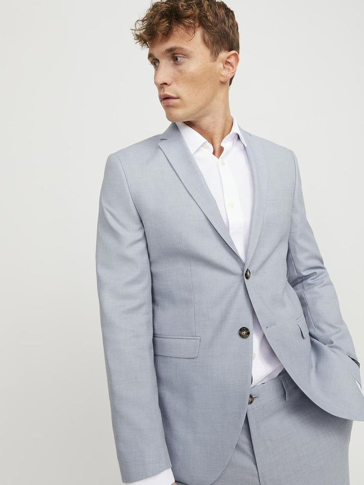 JACK &amp; JONES Male Einreihiger Blazer JPRSOLARIS Super Slim Fit Blazer 54 Cashmere Blue/Fit:super Sli