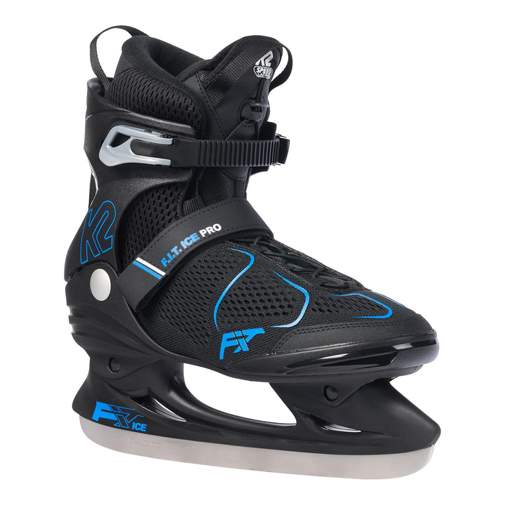 K2 Herren F.i.t. Ice Pro Schlittschuhe EU: 39 (UK: 5.5 / cm: 24.5 black - blue, EU: 39 (UK: 5.5 / cm