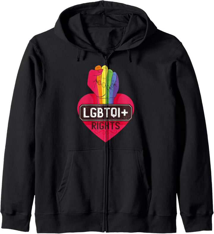 Regenbogen Faust - LGBT &amp; LGBTQ &amp; LGBTQI+ Kapuzenjacke