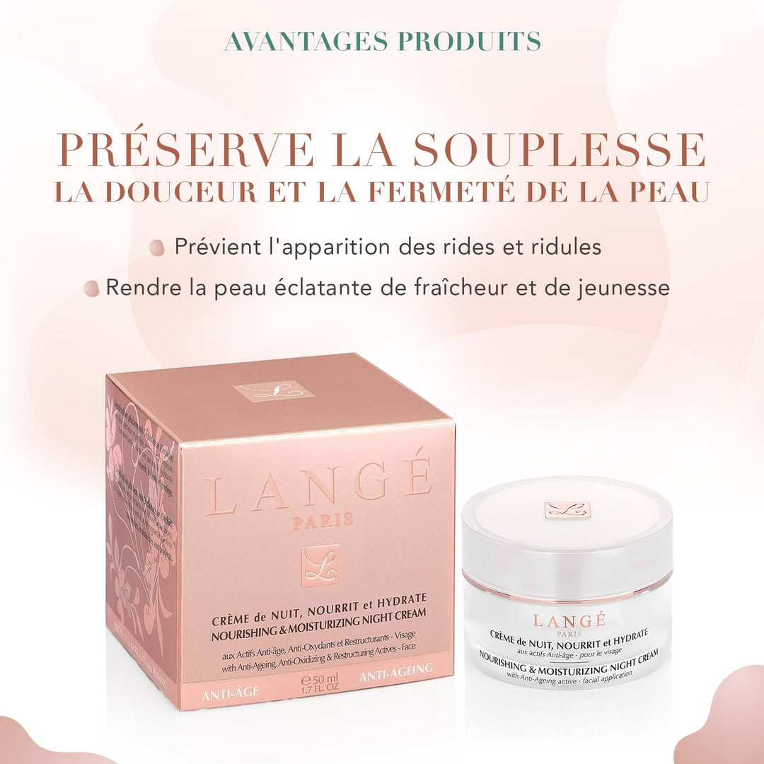 LANGE PARIS NÄHRENDE NACHTCREME/SPIELZENDREHEND, 50 ml