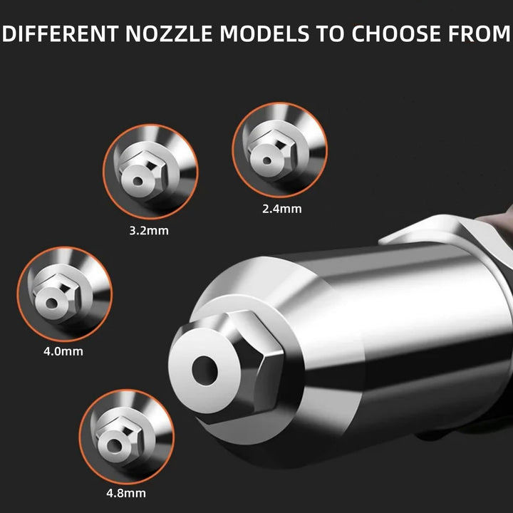 Rivet Gun Adapter with Removable Plastic Handle, Electric Rivet Gun Head, Cordless Riveting Drill To