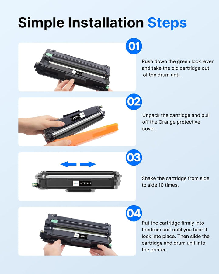 GPC IMAGE TN247 TN-247 Toner Kompatibel für Brother TN-243CMYK für Brother MFC L3750CDW DCP-L3550CDW