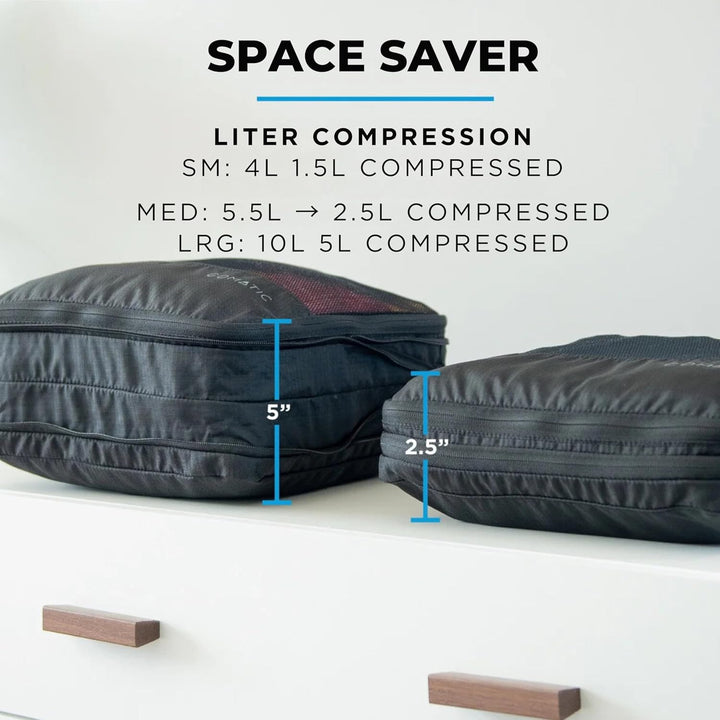 Gomatic Packing Cubes Kompressions-Gepäck-Organizer für Handgepäck, Koffer, Reisetaschen, Klein - Gr