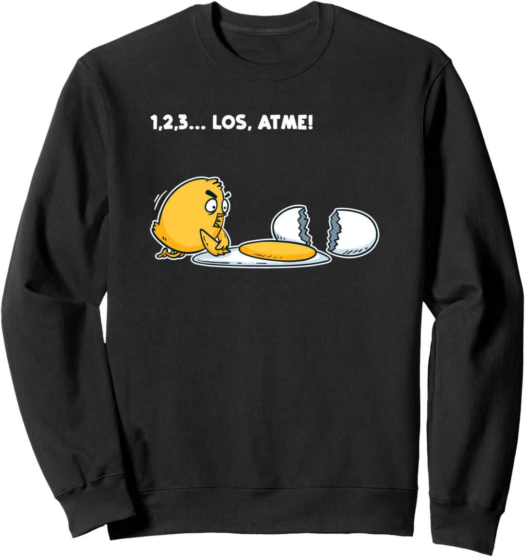Los, Atme! - Witziges Küken Lustig Sprüche Fun Sweatshirt