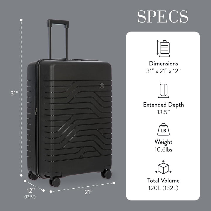 BRIC'S - Trolley Exp.55cm Gross (70-79 cm) Schwarz, Groß (70-79 cm) Schwarz