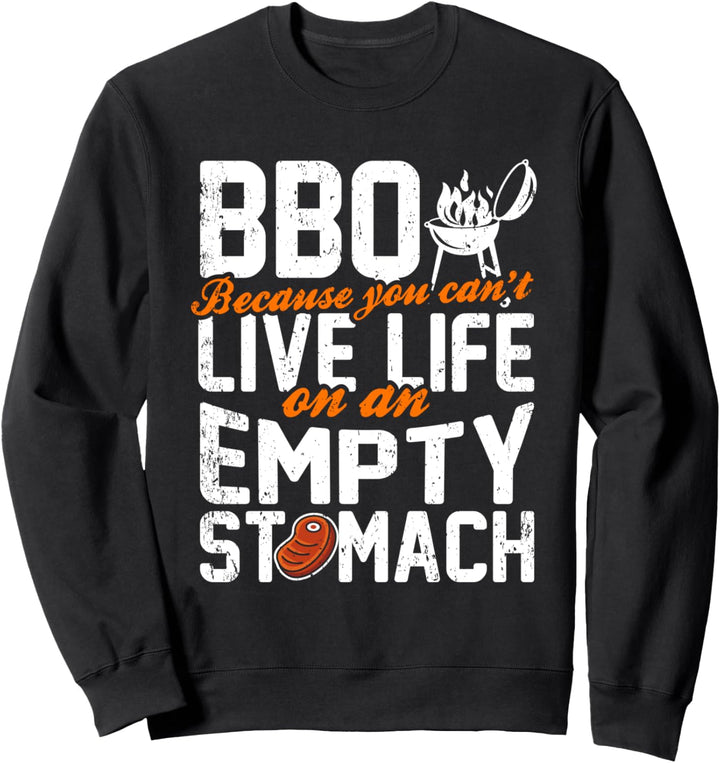 BBQ Food - Barbecue BBQ Smoker Grill Chef Sweatshirt