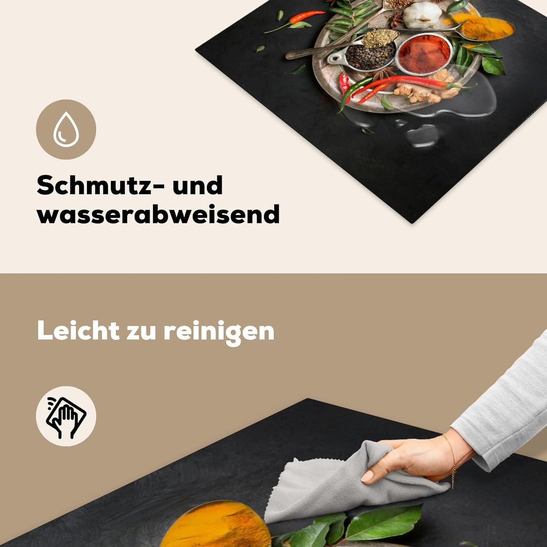 KitchenYeah© Herdabdeckplatte Einteilig Küche Ceranfeld Abdeckplatte Cerankochfeld Abdeckung Indukti