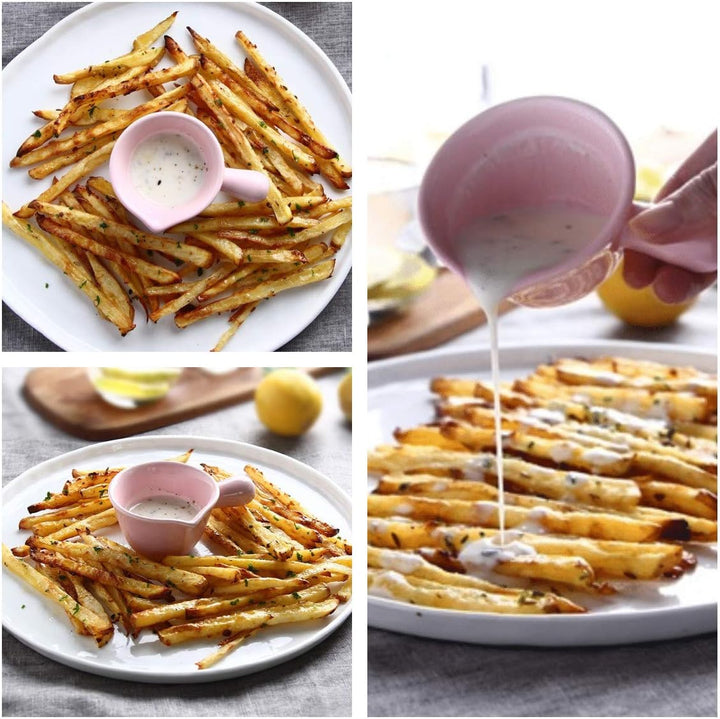 5er-Set Saucenschälchen Keramik Snackschale Klein Gewürzschale Snackschalen & Dipschalen Milchkännch