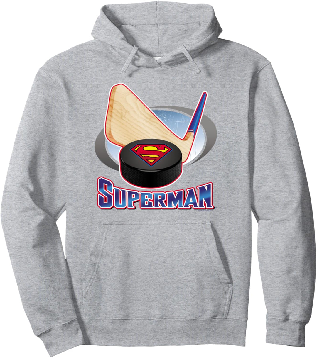 Superman Hockey Stick Pullover Hoodie