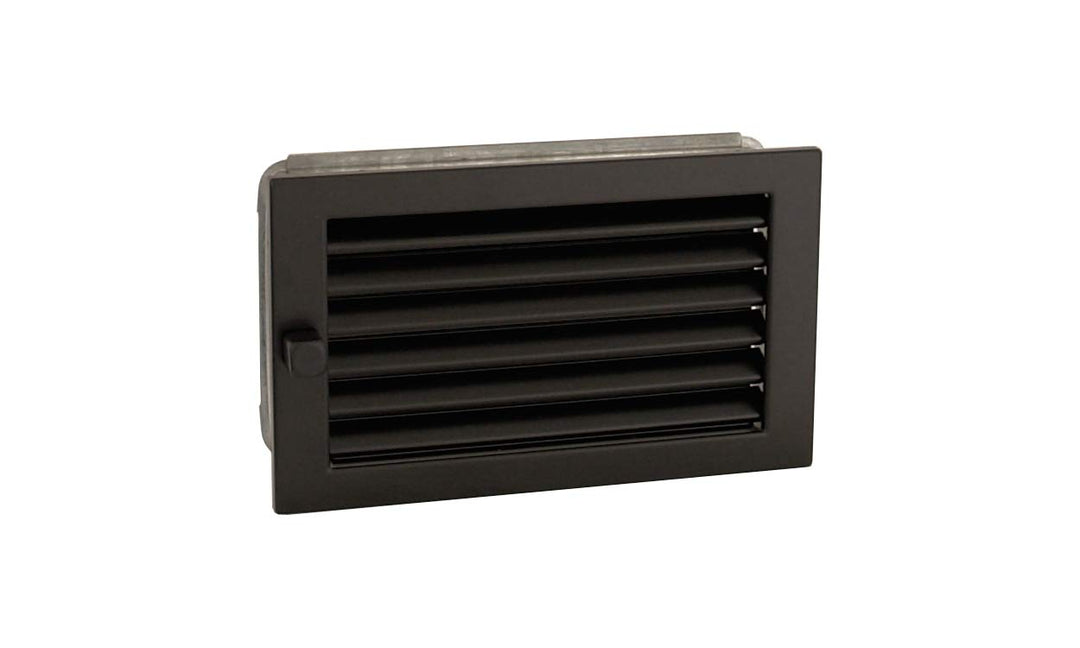 Warmluftgitter 25x15 schwarz Lüftungsgitter Ofengitter, 25x15 Schwarz