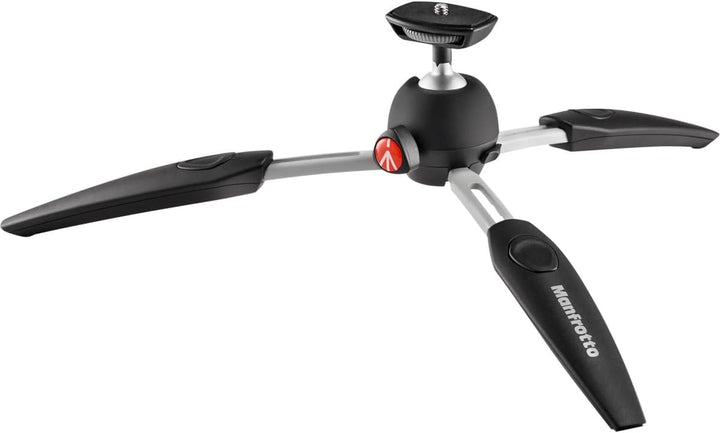 Manfrotto MTPIXIEVO-BK, PIXI EVO 2-Segment Mini-Stativ für spiegellose Kameras, kompakte Systemkamer
