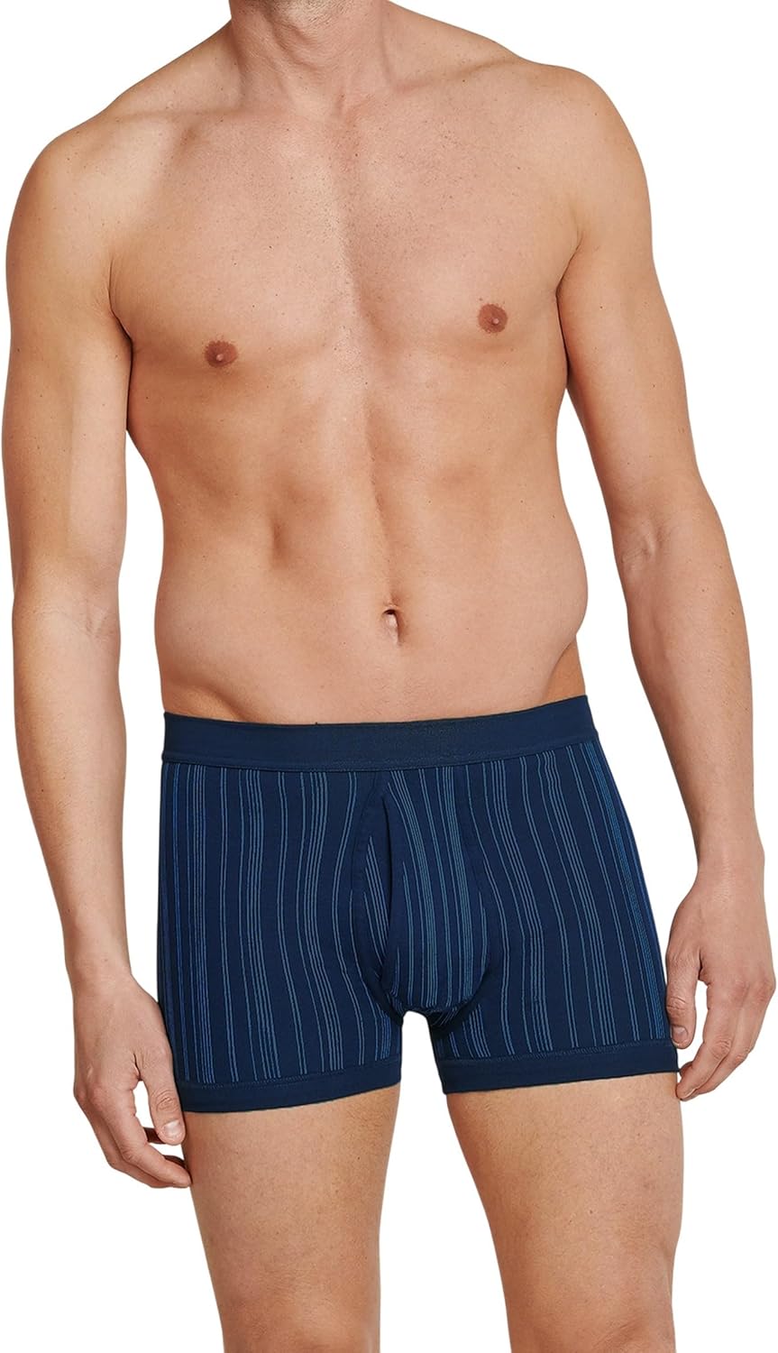 Schiesser Herren 2 PACK Unterhose mit Bein und Eingriff - Classic M Dunkelblau_172695, M Dunkelblau_