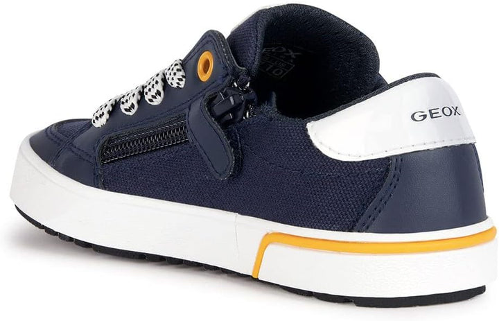 Geox Jungen J Alphabeet BoySneaker 26 EU Navy Yellow, 26 EU Navy Yellow