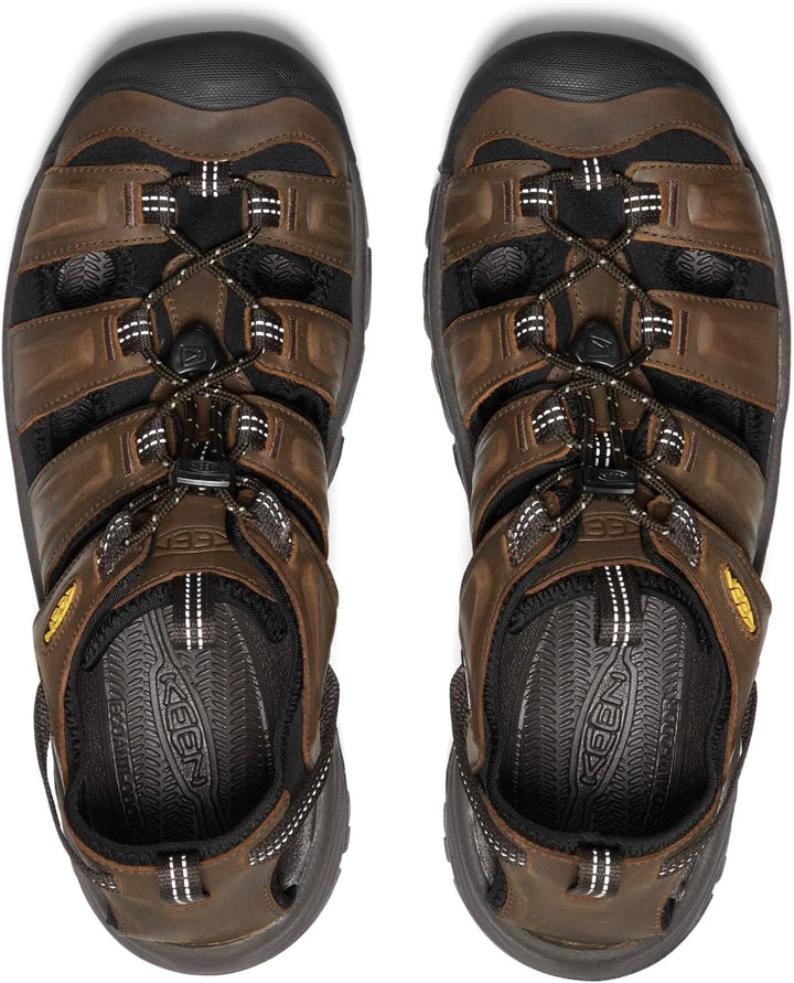 KEEN Unisex Men's-Targhee 3 Closed Toe Hiking Sport-Sandalen, Bison Mulch