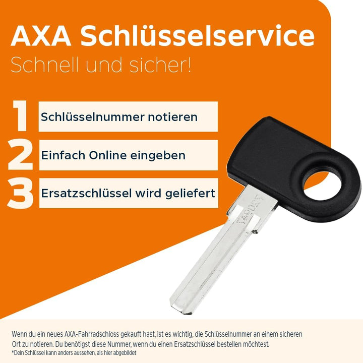 AXA Set Imenso L Retractable + ULC 130 + Transporttasche – Rahmenschloss Set mit Einsteckkette und T