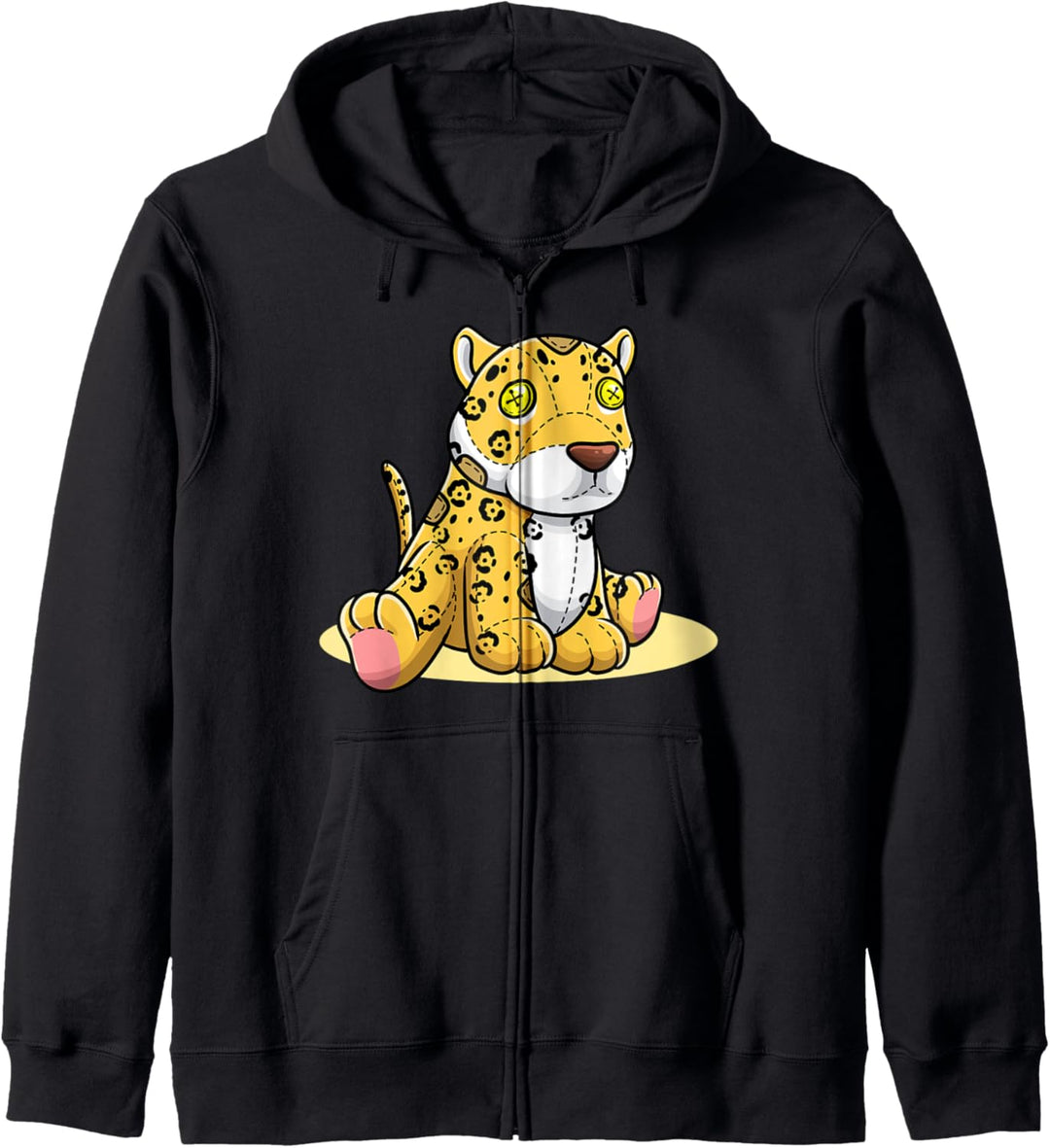 Jaguar als Stofftier Kapuzenjacke