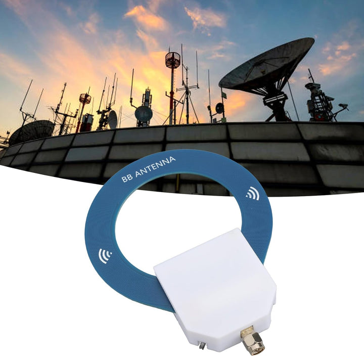 Mini Loop Shortwave Antenna Directional SW Compact Ring Antenne mit 10-30 DBUV-Einstellungsfunktion