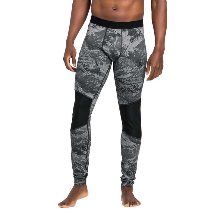 Odlo Herren Leggings Bl Bottom Long Whistler Eco L Schwarz, L Schwarz