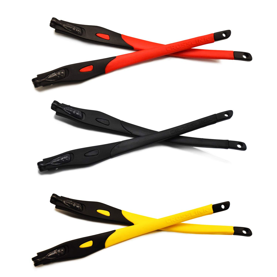 HKUCO Reinforce Rot/Schwarz/Gelb Ersatzgläser Beine Für Oakley Crosslink Rahmen