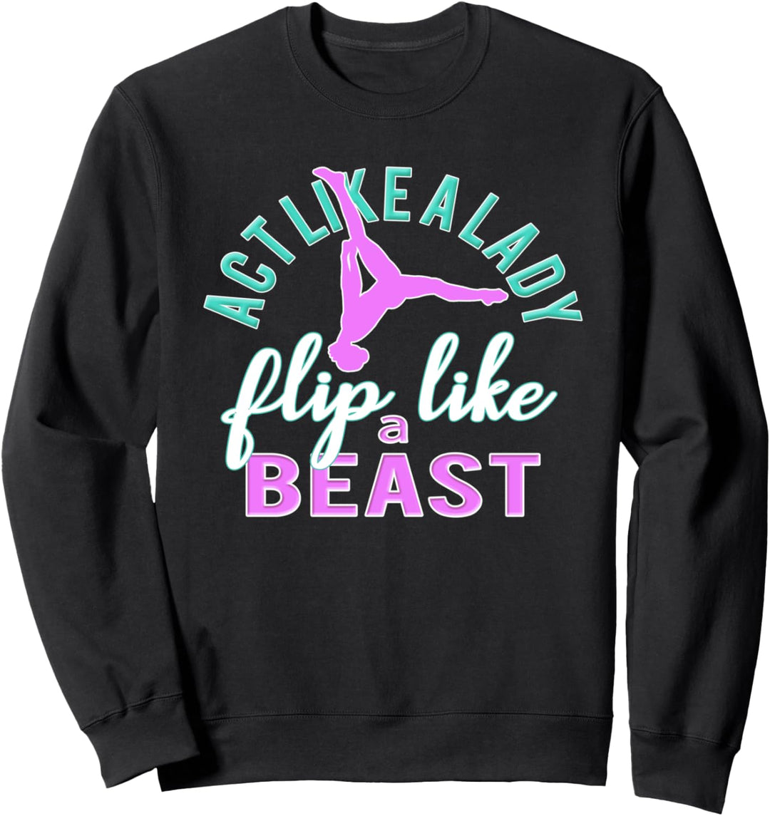 Beste niedliche Liebe Gymnastik Handstand Flip Geschenk Sweatshirt