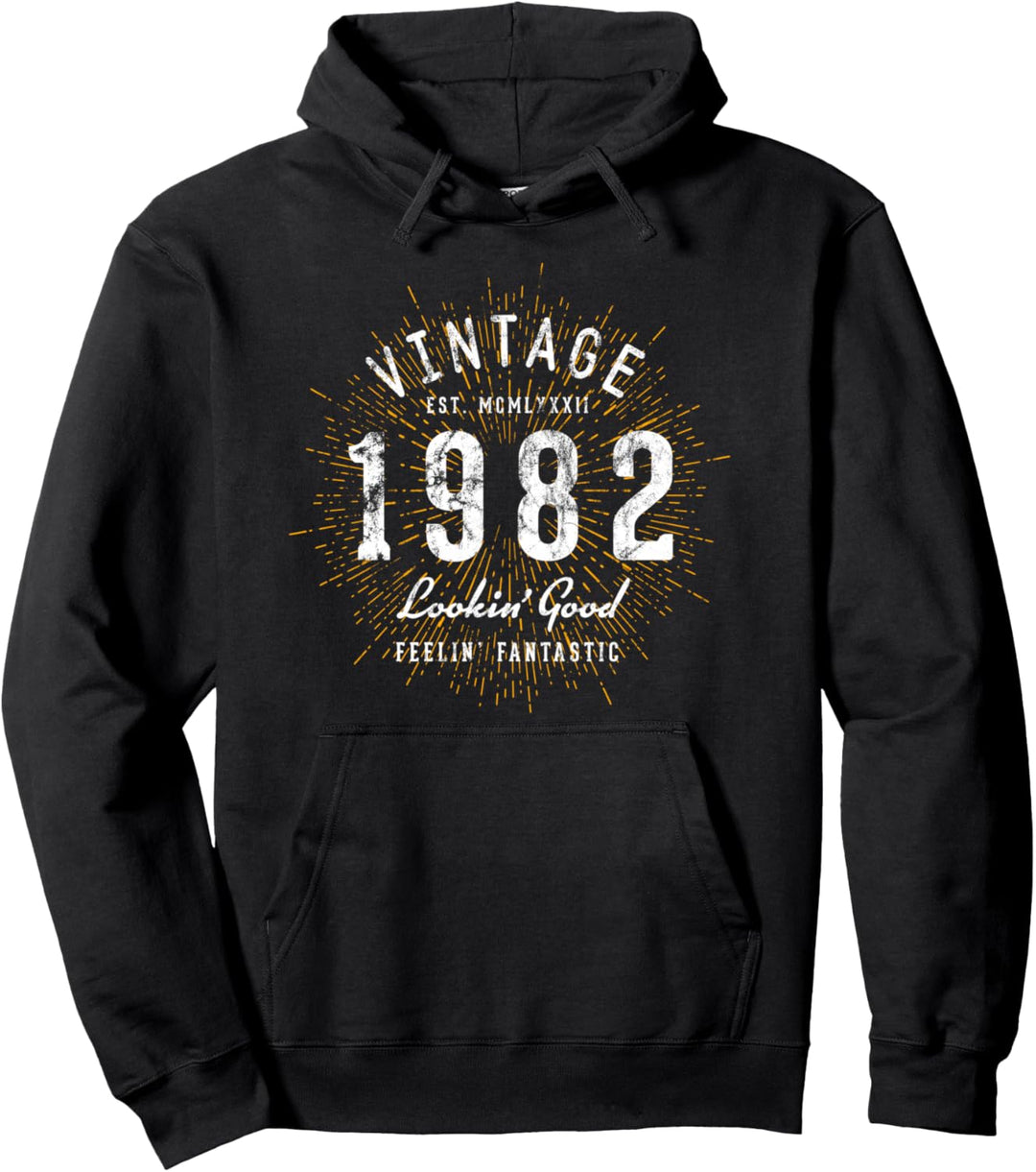 Geburtstag Vintage geboren 1982 Pullover Hoodie
